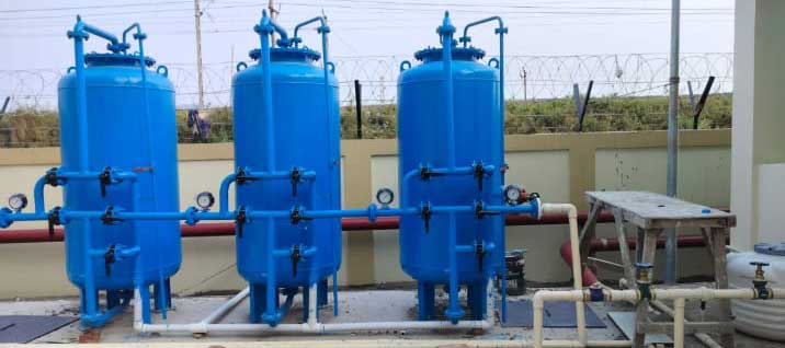 Industrial water treatment plant